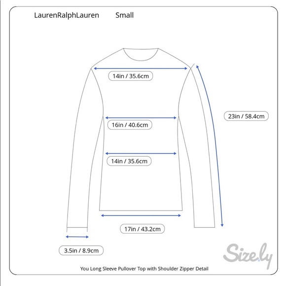 Ralph Lauren Striped Gray&White Long Sleeve Top - Picture 8 of 8